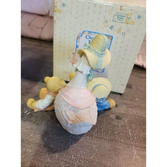 Enesco 1997 cherished Teddy friends of a feather flock together 154016 Decor fig - Picture 4 of 5